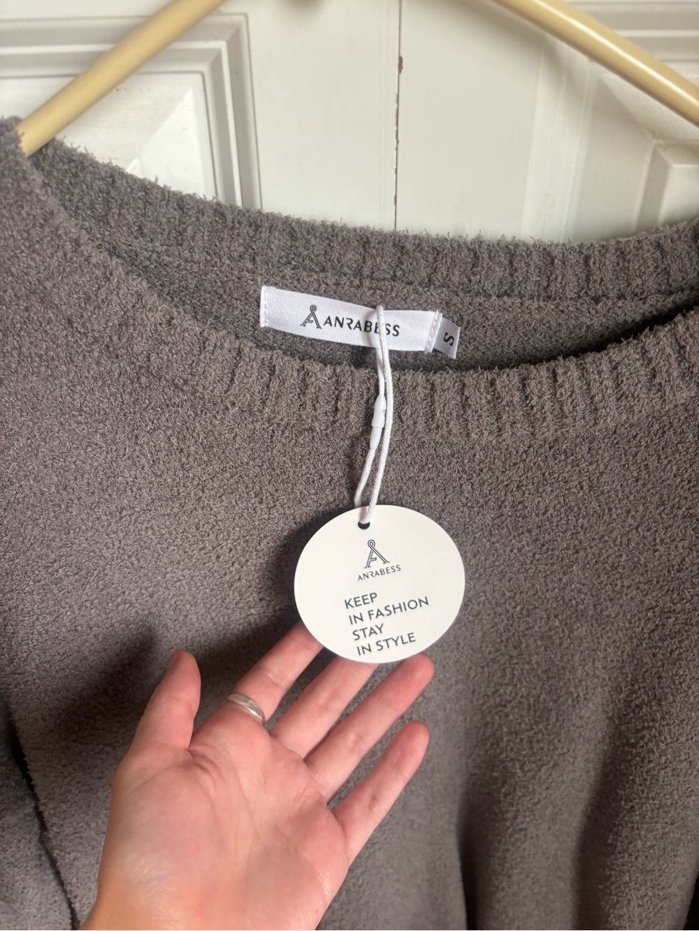 NWT Anrabess Grey Oversized Sweater